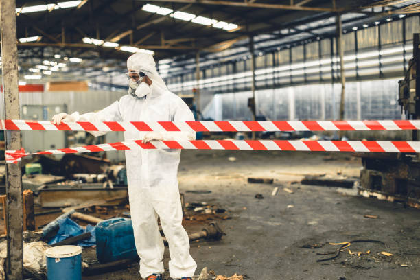 Professional Hoarding Cleanup technician working in Holland, MI
